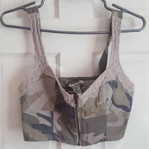 American Rag Camo Crop Top